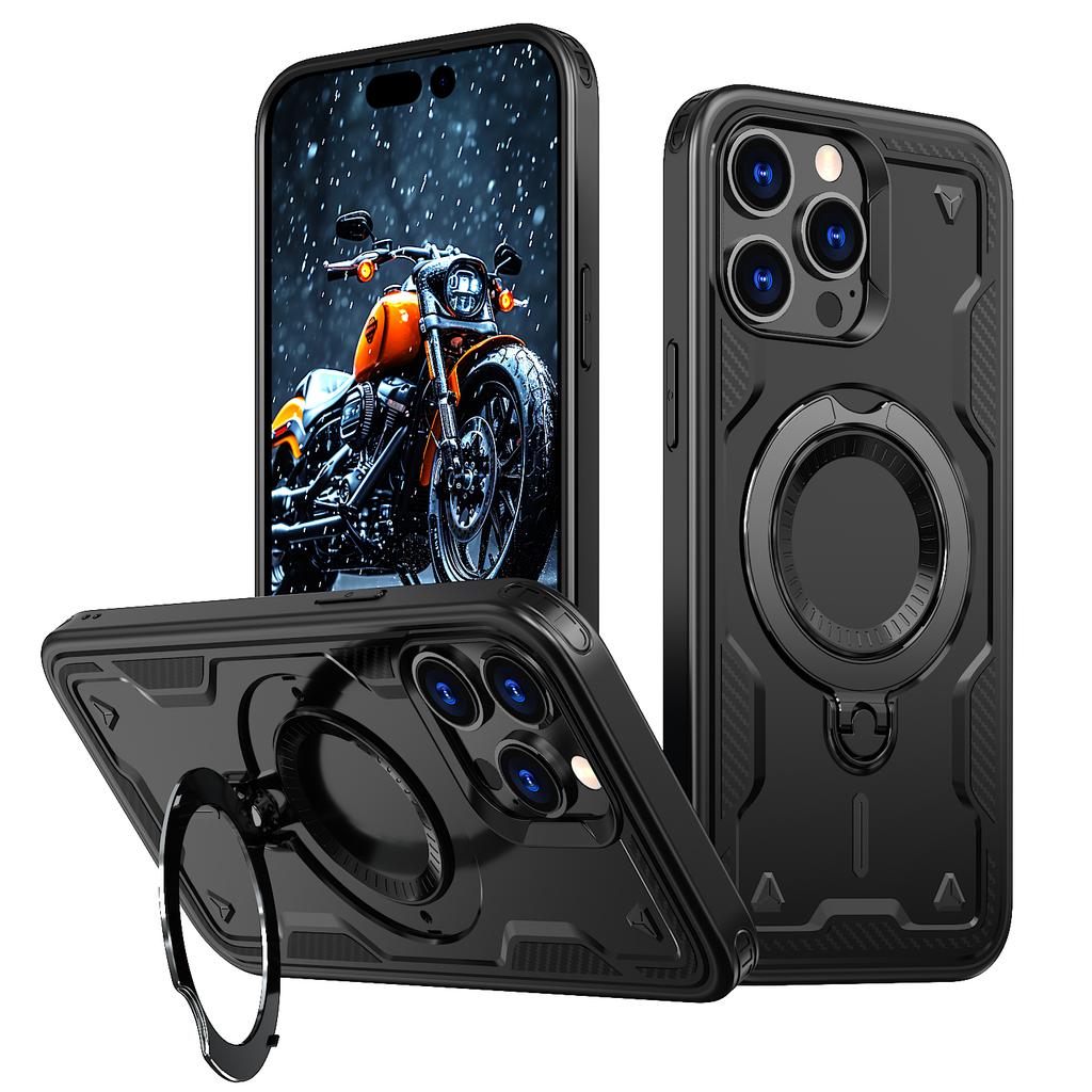 Folding Stand Magnetic Case for Iphone 17 Pro Max Air Iphone17 16 15 14 Plus 13 12 Pro for Magsafe Phone Bag