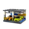 MOC Mehrstöckiges Parkhaus Modellbaustein-Set, Fahrzeuglager-Ausstellung, Stadtszenen-Erweiterung, perfektes Geburtstagsgeschenk