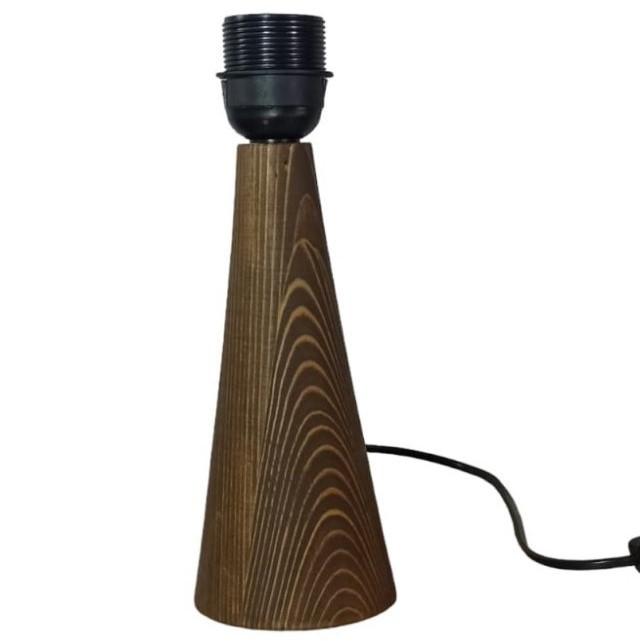 

Основание абажура конической конструкции из массива дерева