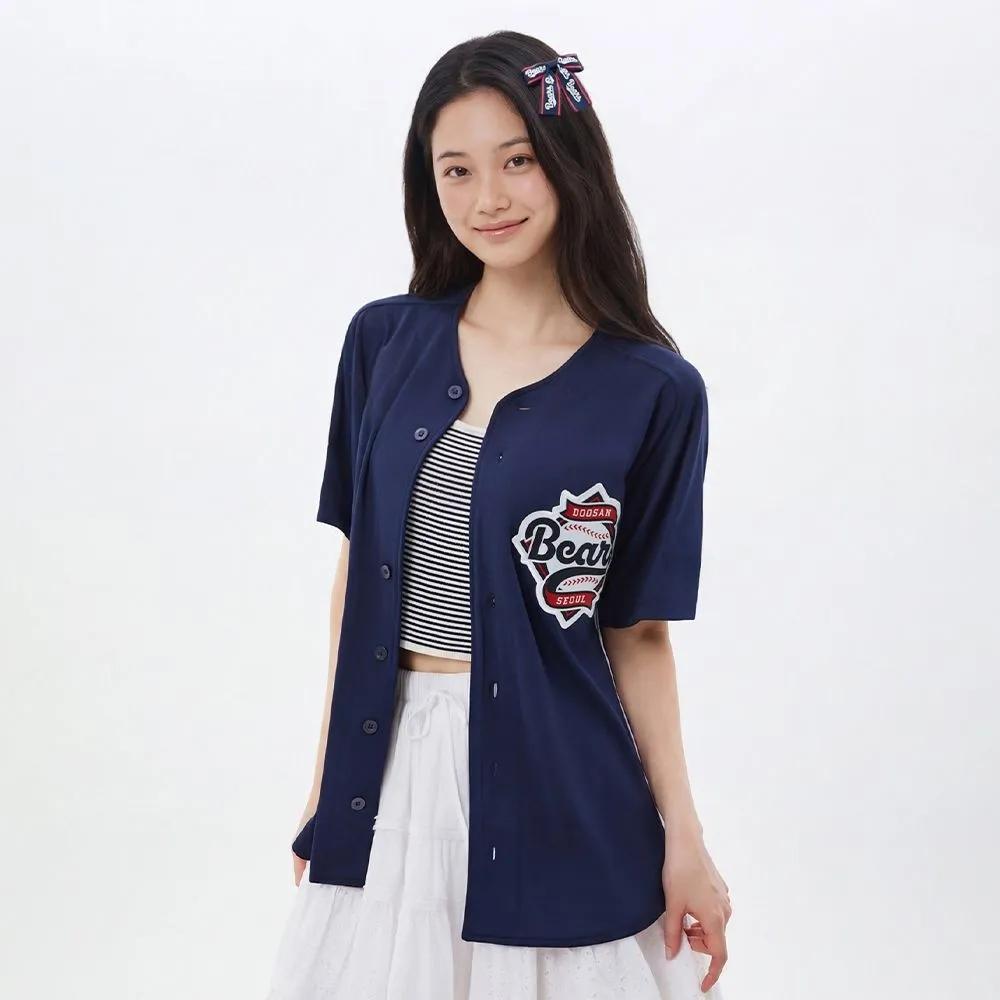 [KBO] Doosan Bears (Away)_Mini Ribbon Pin AS7GA326 Navy
