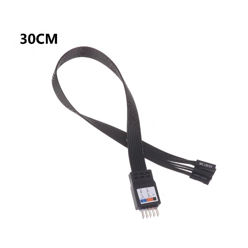 20cm 30cm 50cm 9Pin Header Computer Motherboard Front Extension Cable For PC Motherboard Power Switch Restart Hard Drive