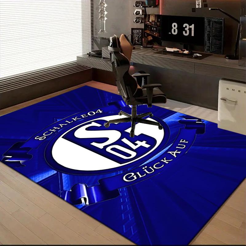 Shining Star Of Fc Schalke Rug Office Floor Mat - Machine Washable for Bedroom, bedroom, livingroom, Room Decor Fan Gifts Christmas