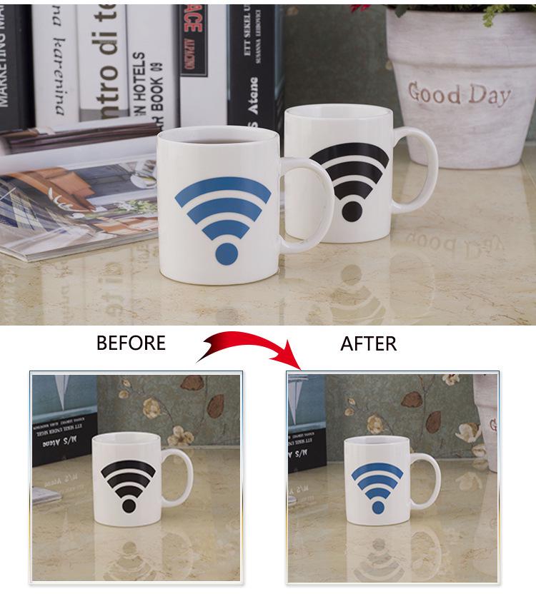 Creative Color-Changing Owl Ceramic Mug - Temperature-Sensitive Magic Cup Gift.