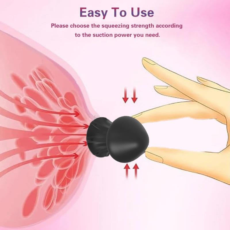 Nipple Clamps&Suckers–Dual Stimulation Sex Toys for Women, Breast&Nipple Stimulator for Erotic Play,Adult Games&Sensual Pleasure