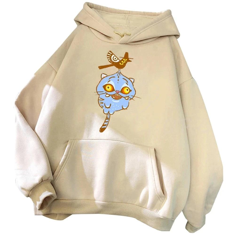 

K-Pop Devil Hunter Fashion Print Women s Hoodie for Autumn and Winter Hip-hop Sports Pullover XXL