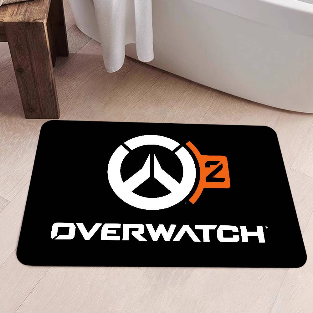 O-Overwatch Games LOGO Kitchen Mat Cheaper Anti-slip Modern Living Room Balcony Printed Modern Home Decor