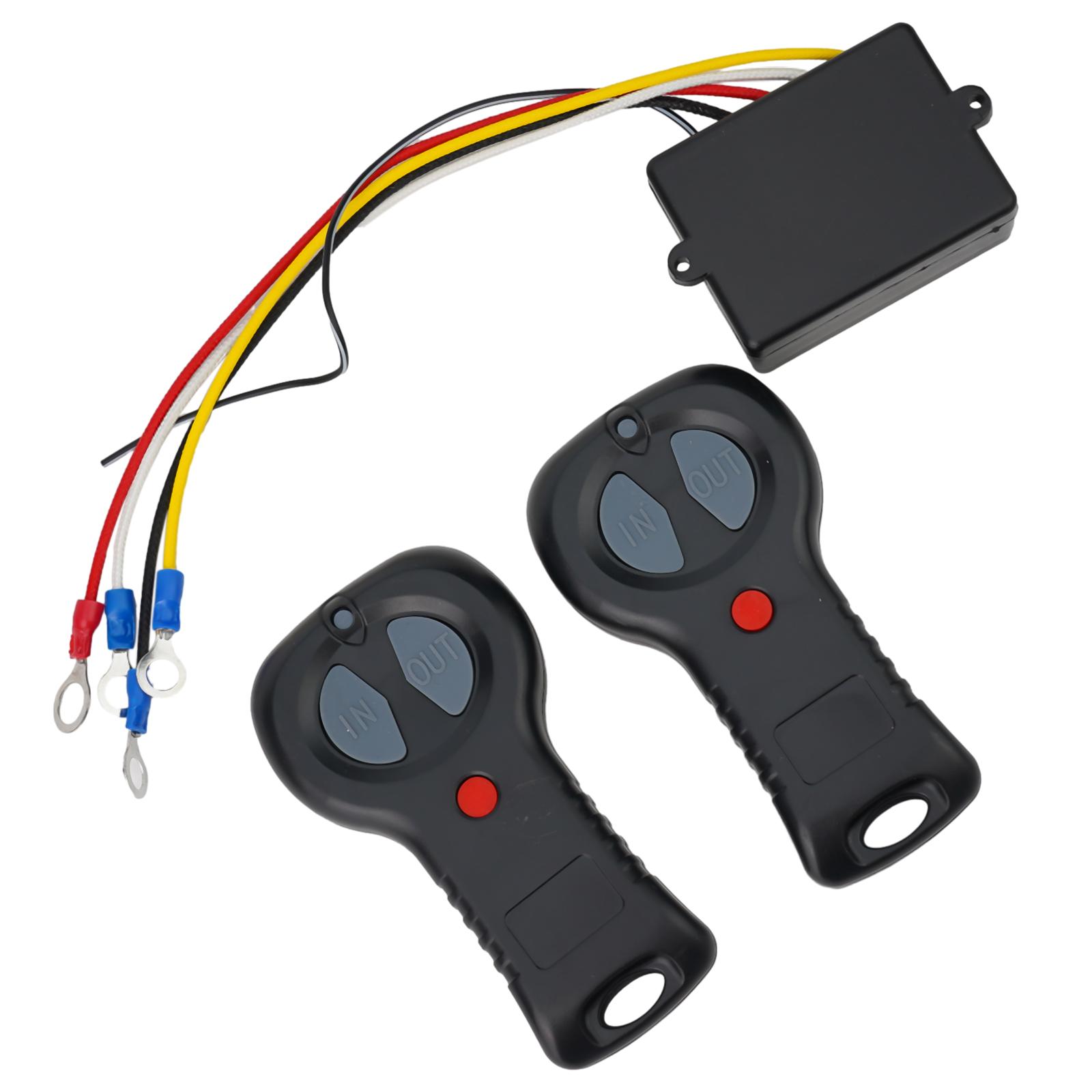 

Receiver 12V Wireless Electric Winch Remote Control System for ATV SUVs With Power Input and Output Functions! China Mainland