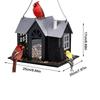 Solar Bird Feeders House For Outdoors Hanging Squirrel Proof Bird Supplies Bird Accessories Small Animal Supplies