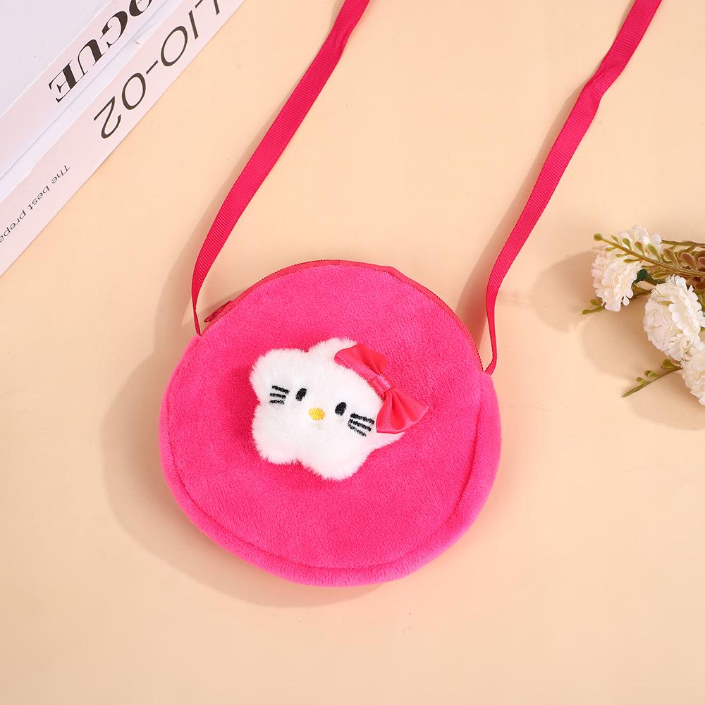 

Korean Style Cute Sanrio Plush Crossbody Coin Purse for Kids