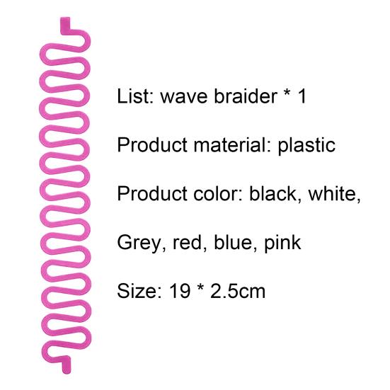 Hair Braider Slender Easy To Use Daily Makeup Hair Twisting Plastic Professional Tool for