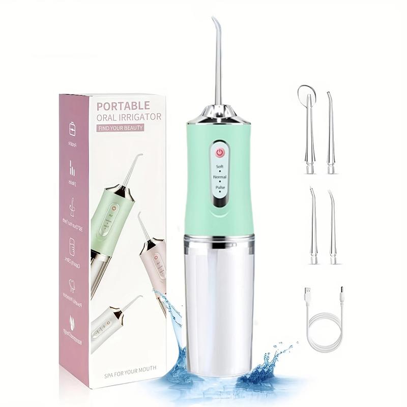 

Oral Irrigator Portable Travel Water Flosserm Dentist Recommended New Model For Convenient Oral Hygiene For The Whole Family one size зелений