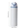 1 Stück Edelstahl Isolierte Wasserflasche Große Kapazität Kreativ Dual-Use Klappdeckel Sportkessel