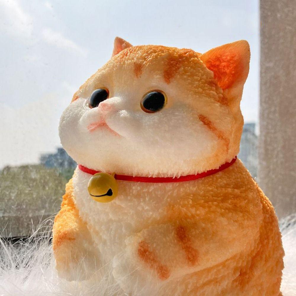 Cartoon Big Cat Doll Squeeze Toy Slow Rebound Cat Fidget Toy  Mini Ornaments