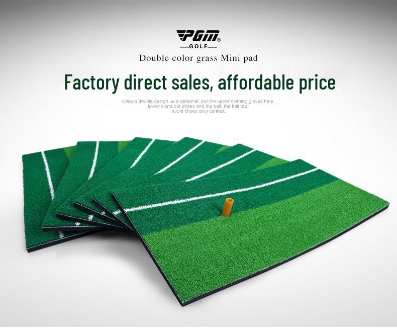 PGM Two-Color Indoor Golf Practice Mat for Swing and Ball Hitting