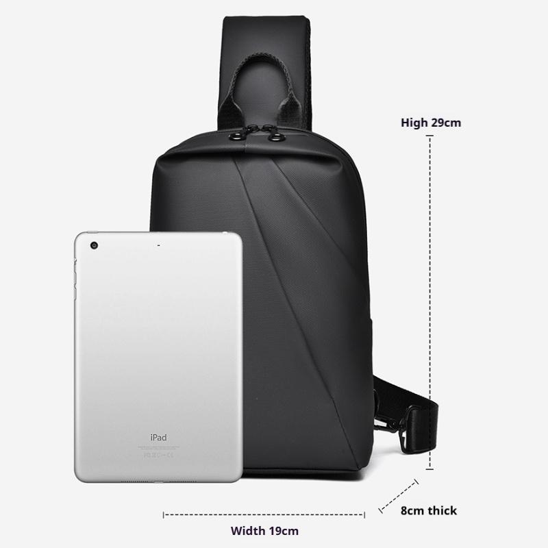 Men's Adjustable Chest Bag, Portable Shoulder Bag Crossbody Bag, Great for Traveling, Camping, Outdoor Sports, Daily Commuting