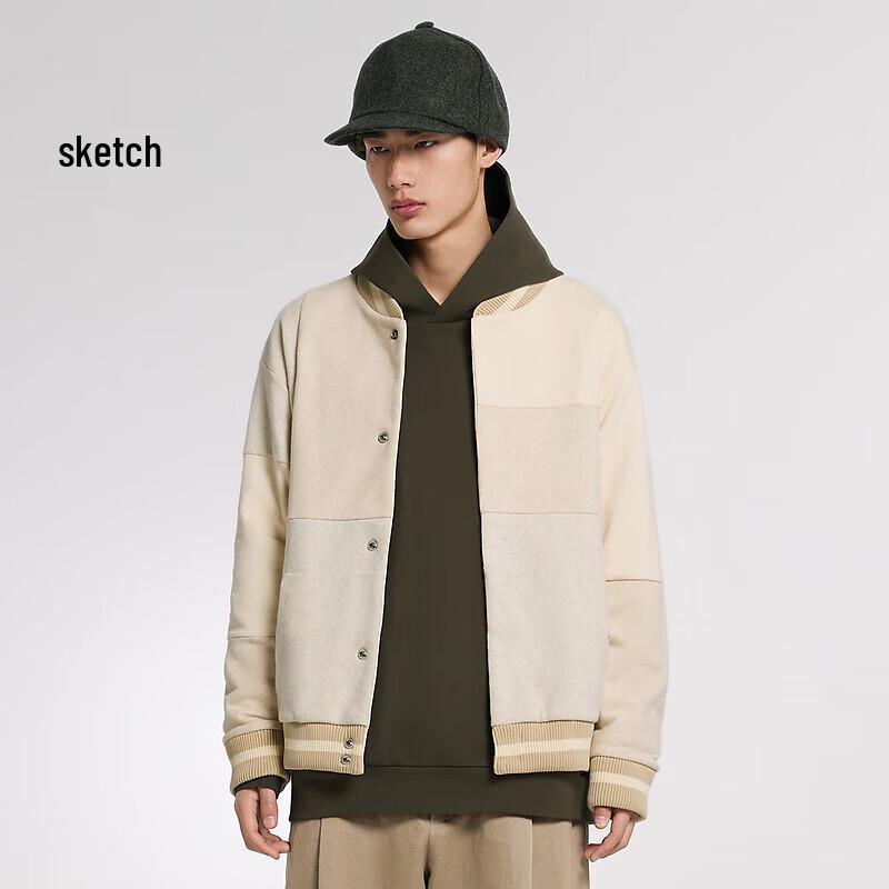 

CROQUIS Men s 2023 Autumn Color-Block Baseball Collar Full-Zip Sweatshirt L