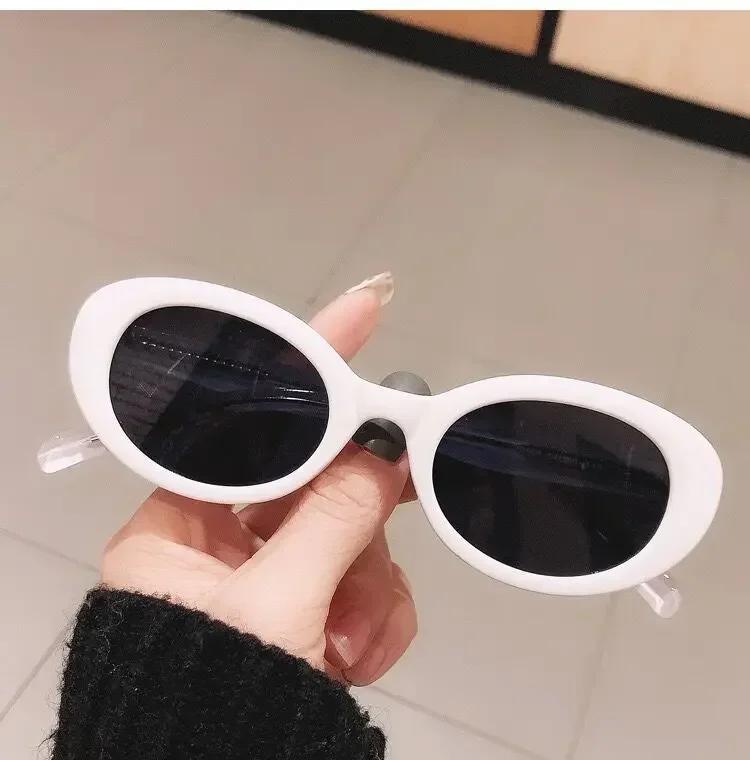 Small Oval Cat Eye Sunglasses for Women Vintage Designer UV400 Trendy Eyewear Female Sun Glasses Gafas De Sol