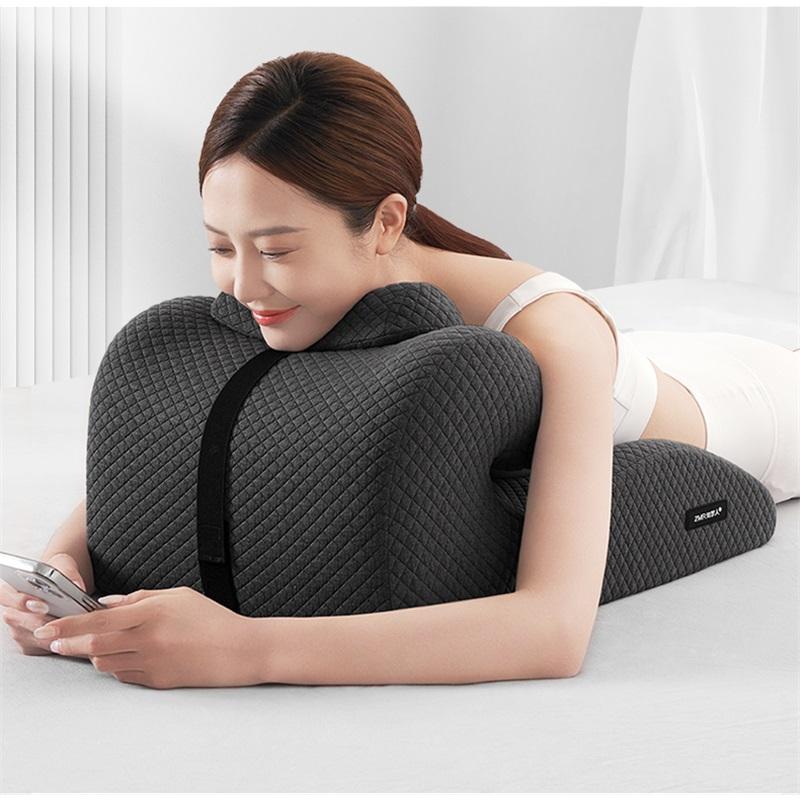 New Butt Cushion Multifunctional Prone Position Lie Pillow  Lie Sleeping Lie Pillow Cushion Unique Curved Design Lumbar Support