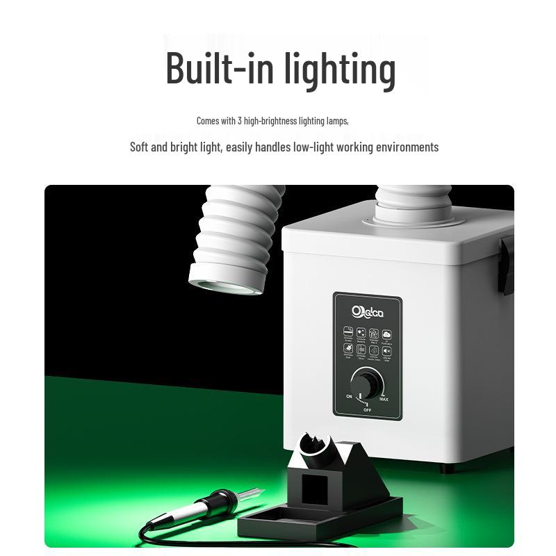 Compact Desktop Welding Fume Extractor for Soldering and Smoke Filtration