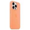 Pomarańczowe etui do iPhone'a 15 Pro Max - Magnetyczny silikonowy design z MagSafe