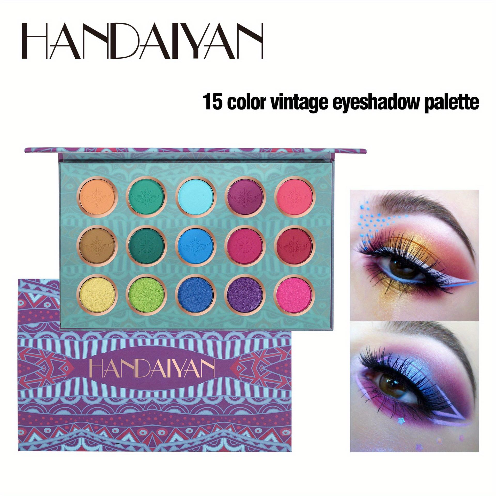 

15 цветов палитра теней для век жемчужный тонкий блеск матовая палитра теней для век многоцелевая палитра для макияжа ретро палитра теней для век 21 г 15 colors