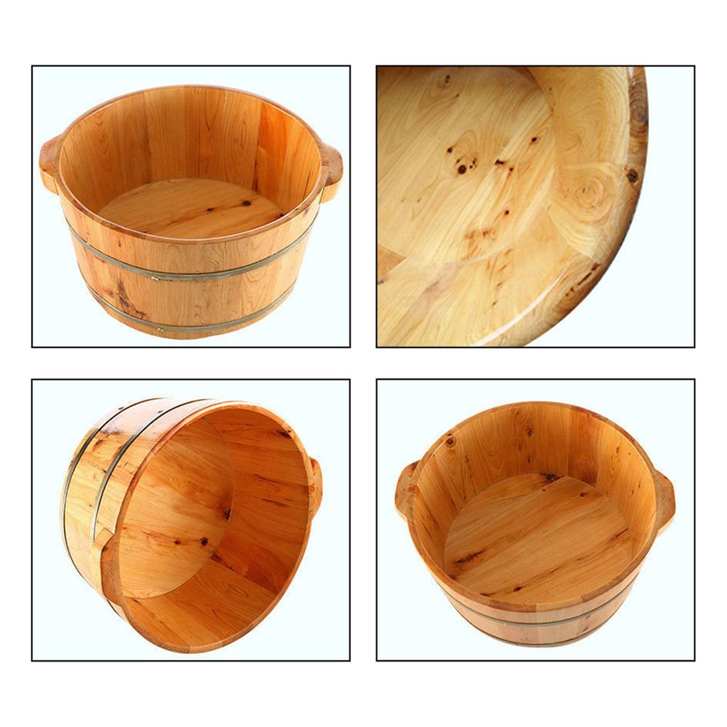 Wooden Foot Massage Foot Barrel Soaking Foot Bathtub Basin Spa Tub Footbath Bucket For Home Foot Spa Bathroom Mother'S Day Gift