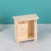 Antique 4 Drawer Miniature Chestnut Cabinet Accurate 1/12 Dollhouses Furniture For Realistic Bedroom Decors And Organizing