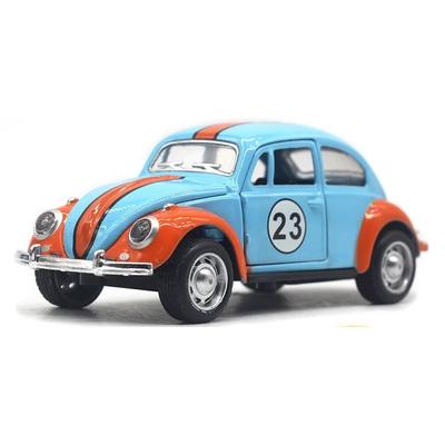 1/32 Maßstab Legierung Auto Modell Käfer Lackiertes Rennauto Klassisches Auto Modell Rückprall Türöffnung Auto Modell Für Kindergeschenke
