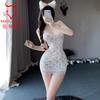 Sexy underwear small floral lace splicing pure desire wind suspender hip wrap sexy loungewear
