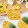 Beautiful Pattern Biscuit Crafting Embosser Funny Dessert Molds Celebration Cookie Stamp Alternative Shape Biscuit Molds