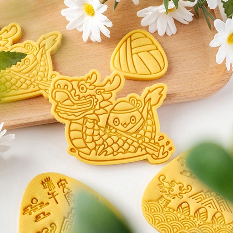Beautiful Pattern Biscuit Crafting Embosser Funny Dessert Molds Celebration Cookie Stamp Alternative Shape Biscuit Molds
