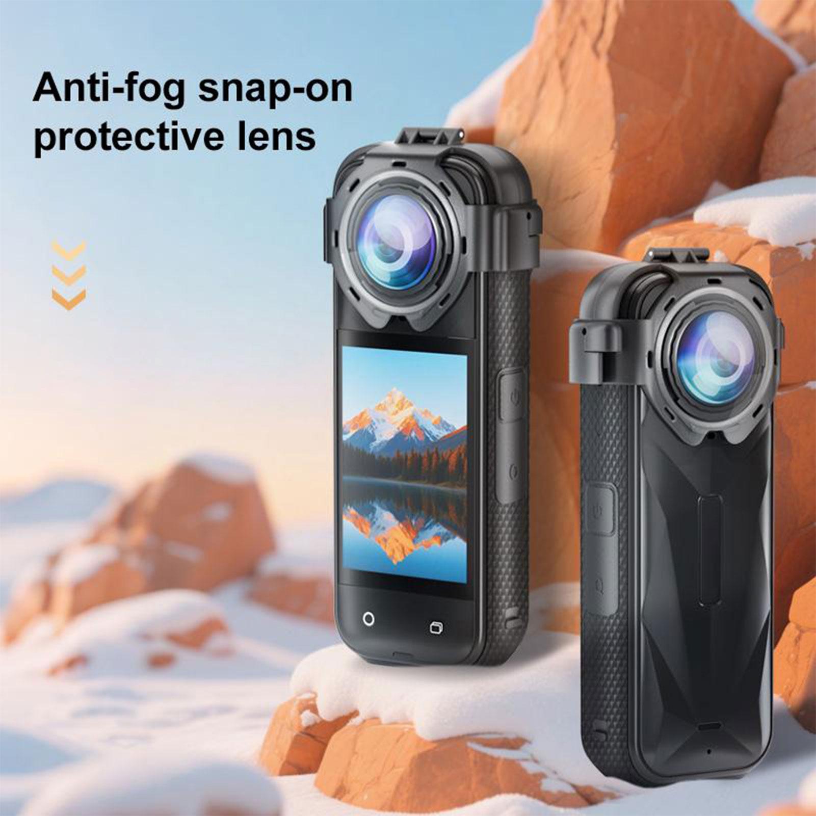 

Lens Guard Cap Fits for Insta360 X5 Action Anti Scratch Tempered Glass Camera Lens Protector