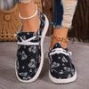 Casual Shoes Canvas Cloth Shoes Women's Shoes Graffiti Solid Color Women's Shoes