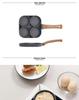 Non-Stick Four-Hole Frying Pan for Burgers, Eggs, and Pancakes