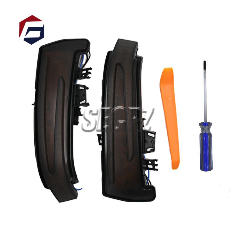 Bicolor LED Dynamic Turn Signal Blinker For Benz A B C E S CLA GLA CLS Class W176 W246 W204 W212 C117 X156 Mirror Flasher