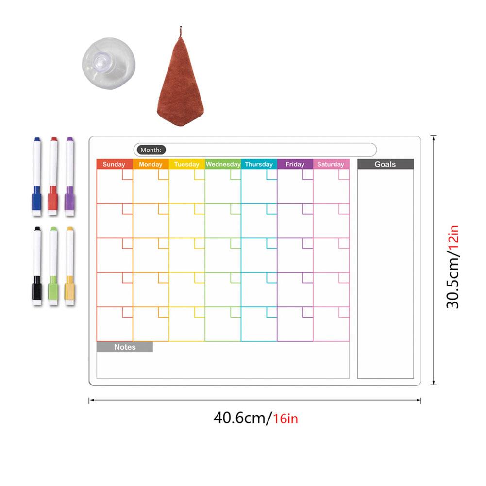 Stylish Erasable Magnetic Calendar Board For Easy Weekly Planning Calendar Erasable Monthly And Weekly Schedule Magnetic