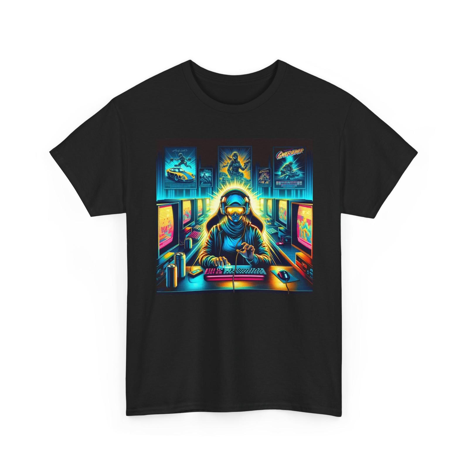 Video Gamer Enthusiast Tee Gaming Tshirt Bold Colors Fun Unisex Witty Gamer Gift XXL