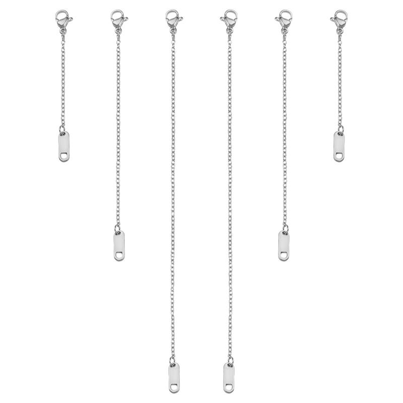 

3-12 шт. Цепочка из нержавеющей стали для аксессуаров для изготовления ювелирных изделий своими руками 3pcs роман серебряный