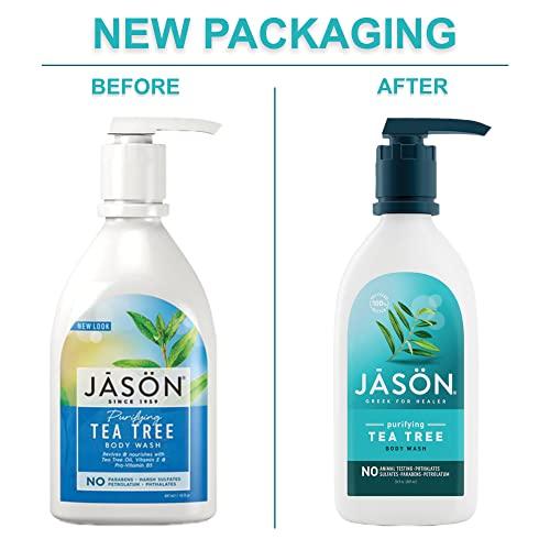 Jason Natural Body Wash   Shower Gel  Purifying Tea Tree  30 Oz Tea Tree