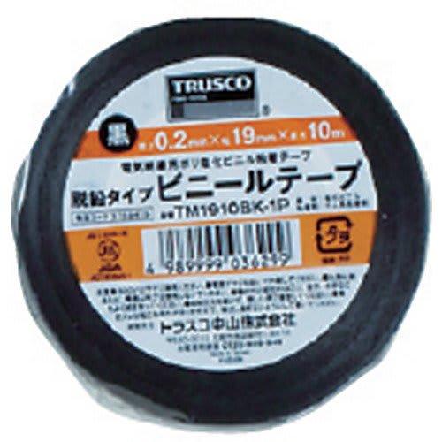 TRUSCO Lead-Free Type Vinyl Tape Gray 19mm X 10m TM1910GY1P