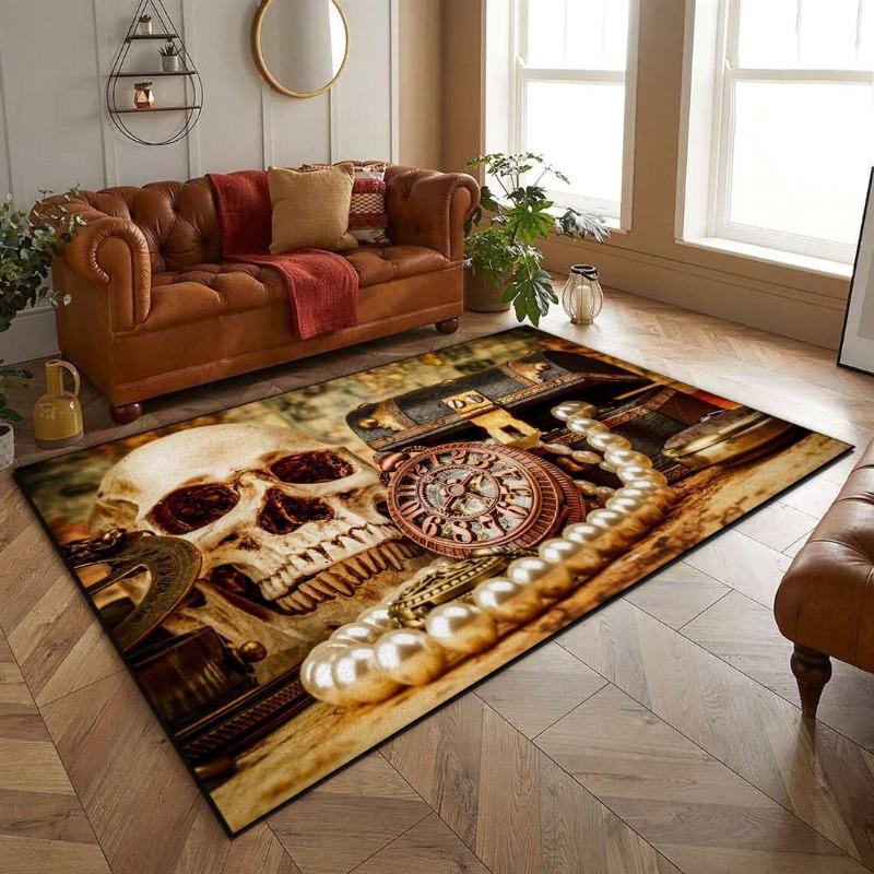 

Abstract Witch Skull Pattern Large Area Carpet for Home Living Room Bedroom Sofa Doormat Decor Rug Non-slip Floor Mat Creativity 40x60cm