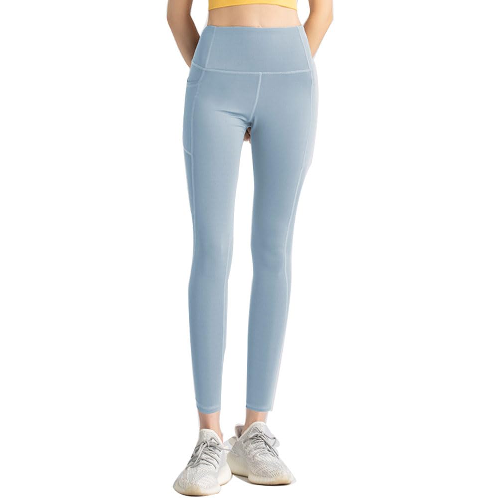 Yodilala Yoga and Fitness Wear with Mesh Side Yoga Super UV Size L Women's Pockets, High-Waisted Pants, Moisture-Wicking, Quick-Drying, Stretch,