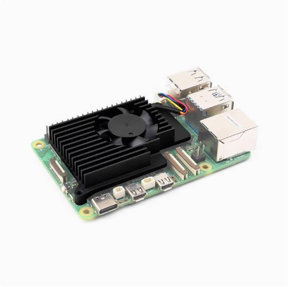 Raspberry Pi 5 Heatsink Fan with Thermal Pad for Active Cooling