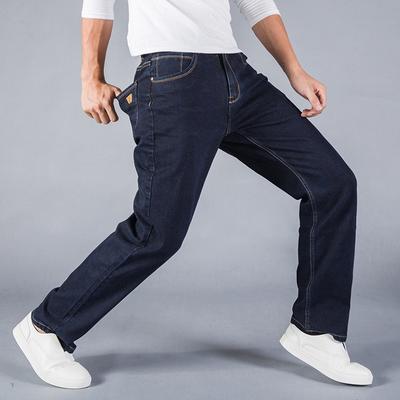 Herren Jeans Gerade Lose Business Hose Herren Stretch Übergröße Hose