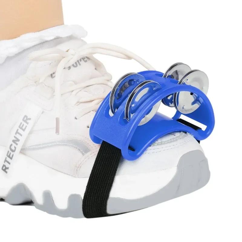 Foot Tambourine Musical Instrument Percussion Foot Drum Foot Shaker Musical Instrument for Singer Guitar Players KTV Party