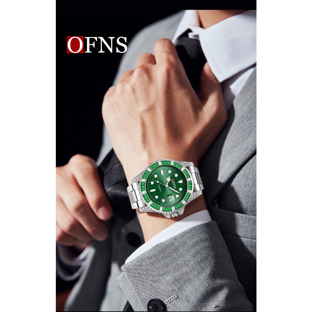 Fashion Luxury Mens Quartz Watch Calendar Display Luminous Pointer Stainless Steel Waterproof High Quality Mens Watch