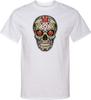 Halloween T-shirt Sugar Skull with Roses Tall Tee
