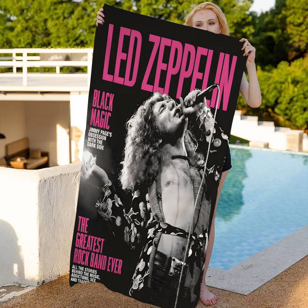 Band L-Led Z-Zeppelin Große Mikrofaser Strandtücher Schnelltrocknendes Handtuch Sand Strandtücher Poolhandtuch für Reisen Schwimmbad Yoga