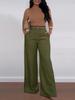 European & American Women's Wide-Leg High Waist Spring/Summer Fashion Casual Drape Pants