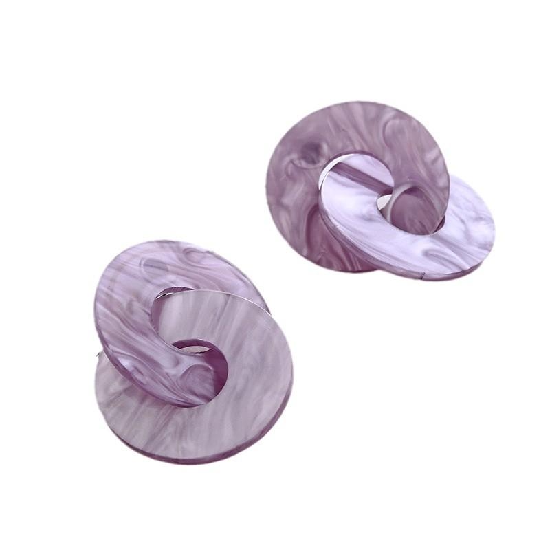 New Popular European and American Style Chain Acrylic Earrings, Simple and Trendy Earrings
